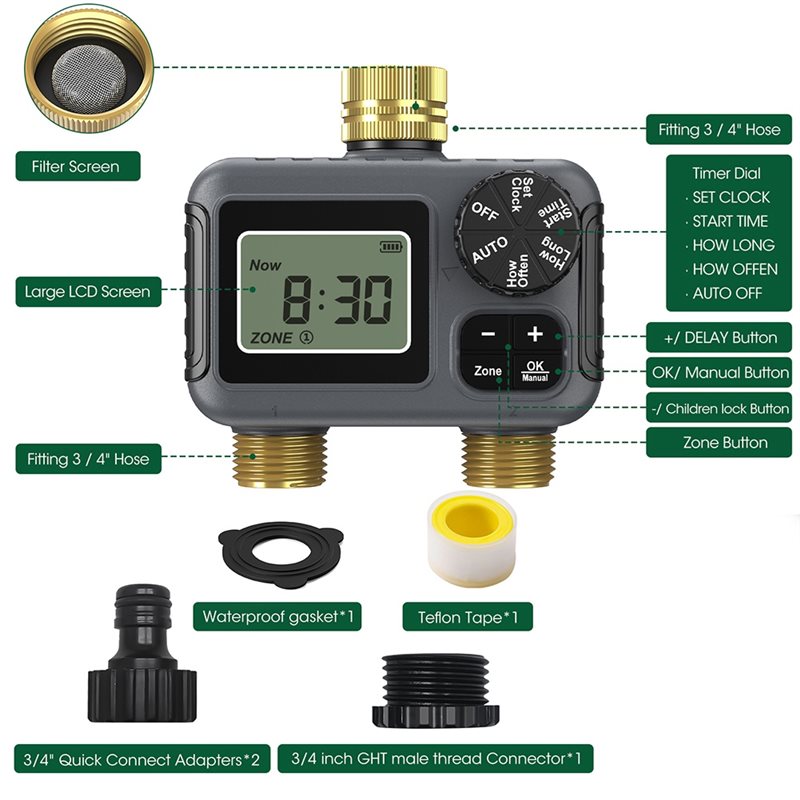 AY14 -Dual Outlets Automatic I - đánh giá và giá Timer Dual Outlet