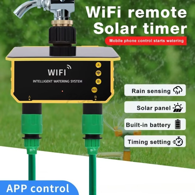 WiFi Solar Water Valve Irrigat - đánh giá và giá Timer Dual Outlet